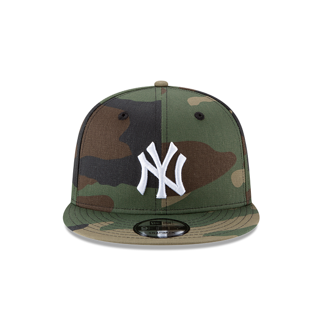 New York Yankees MLB New Era Men 9Fifty Woodland Camo Basic Snapback product image 4, provided for visual reference and