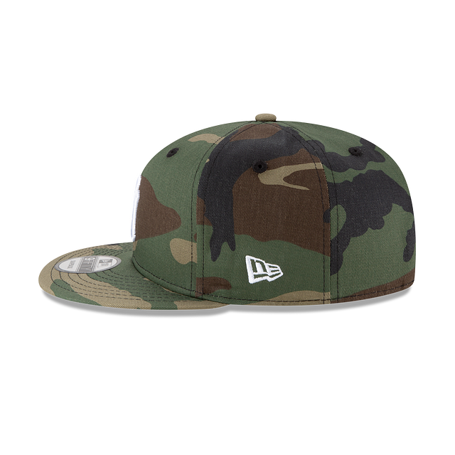 New York Yankees MLB New Era Men 9Fifty Woodland Camo Basic Snapback product image 3, provided for visual reference and