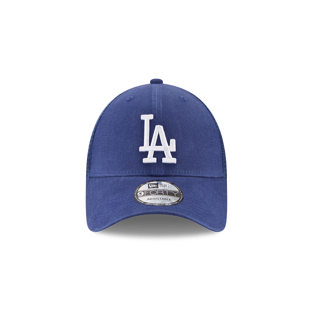 Los Angeles Dodgers MLB New Era Men Royal Blue 9Forty Trucker Adjustable Hat product image 6, provided for visual reference