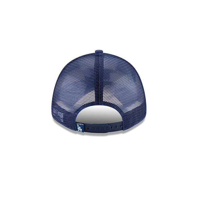 Los Angeles Dodgers MLB New Era Men Royal Blue 9Forty Trucker Adjustable Hat product image 2, provided for visual reference