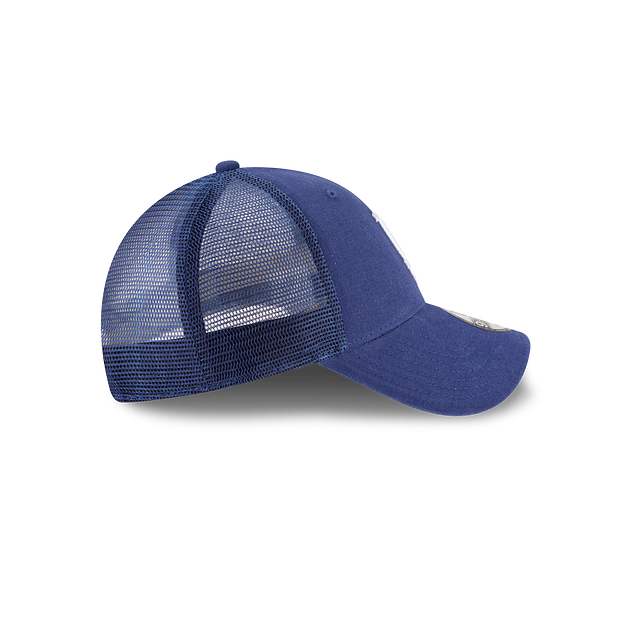 Los Angeles Dodgers MLB New Era Men Royal Blue 9Forty Trucker Adjustable Hat product image 4, provided for visual reference