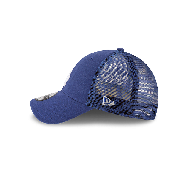Los Angeles Dodgers MLB New Era Men Royal Blue 9Forty Trucker Adjustable Hat product image 3, provided for visual reference