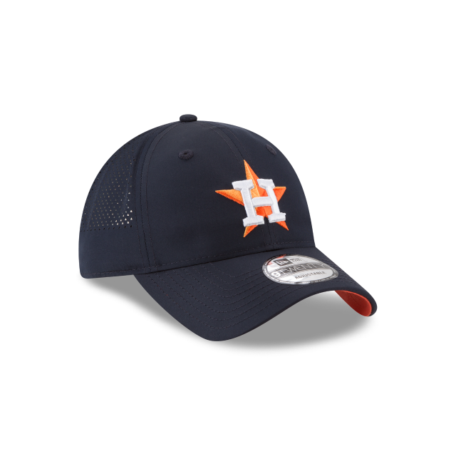 Houston Astros MLB New Era Men Navy 9Twenty Perforated Adjustable Hat product image 6, provided for visual reference and