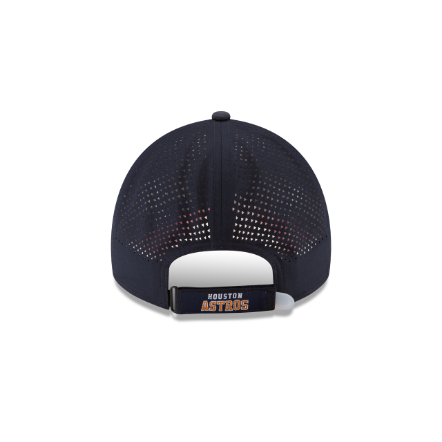 Houston Astros MLB New Era Men Navy 9Twenty Perforated Adjustable Hat product image 2, provided for visual reference and