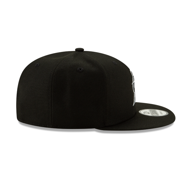 Miami Marlins MLB New Era Men Black White 9Fifty Team Color Basic Snapback product image 3, provided for visual reference