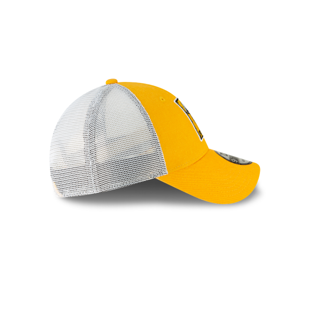Pittsburgh Pirates MLB New Era Men Yellow 9Forty Cooperstown Washed Trucker Adjustable Hat product image 3, provided for