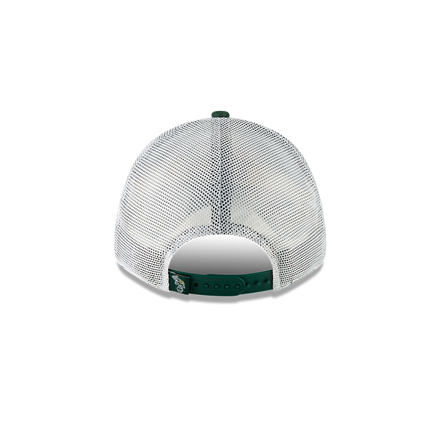 Oakland Athletics MLB New Era Men Green 9Forty Cooperstown Washed Trucker Adjustable Hat product image 2, provided for