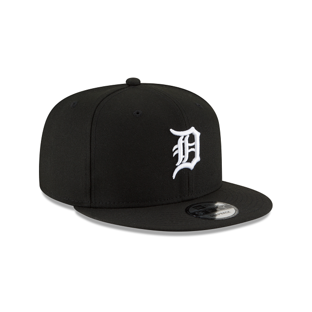 Detroit Tigers MLB New Era Men Black White 9Fifty Team Color Basic Snapback product image 7, provided for visual reference