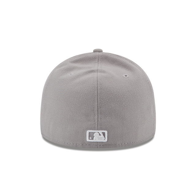 Toronto Blue Jays MLB New Era Men Grey White 59Fifty Fitted Hat product image 2, provided for visual reference and product