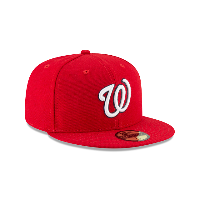 Washington Nationals MLB New Era Men Red 59Fifty Authentic Collection On Field Fitted Hat product image 6, provided for