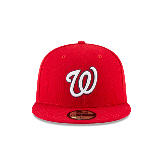 Washington Nationals MLB New Era Men Red 59Fifty Authentic Collection On Field Fitted Hat product image 5, provided for