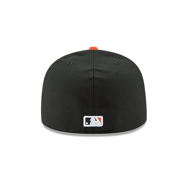 Baltimore Orioles MLB New Era Men Black Orange 59Fifty Authentic Collection Road Fitted Hat product image 2, provided for