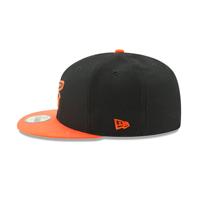 Baltimore Orioles MLB New Era Men Black Orange 59Fifty Authentic Collection Road Fitted Hat product image 5, provided for