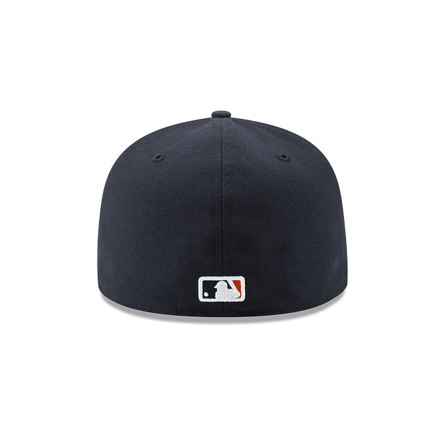 Houston Astros MLB New Era Men Navy / Orange 59Fifty Authentic Collection Road Fitted Hat product image 2, provided for