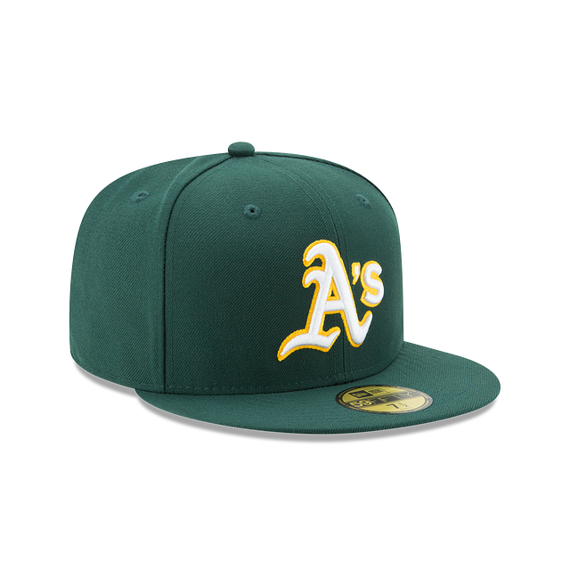 Oakland Athletics MLB New Era Men Green 59Fifty Authentic Collection Road Fitted Hat product image 6, provided for visual