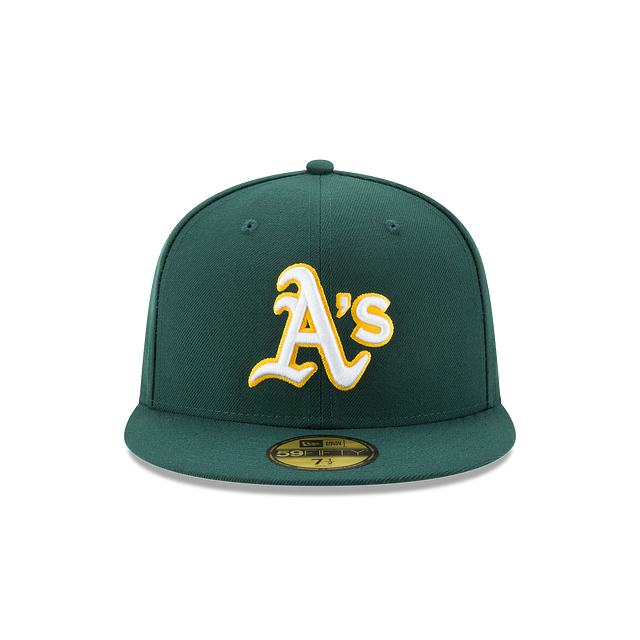 Oakland Athletics MLB New Era Men Green 59Fifty Authentic Collection Road Fitted Hat product image 5, provided for visual