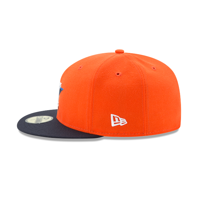 Houston Astros MLB New Era Men Orange/Navy 59Fifty Authentic Collection Alternate Fitted Hat product image 4, provided for