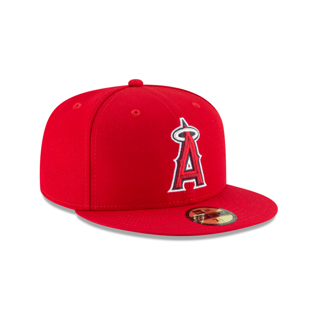Los Angeles Angels MLB New Era Men Red 59Fifty Authentic Collection On Field Fitted Hat product image 6, provided for visual