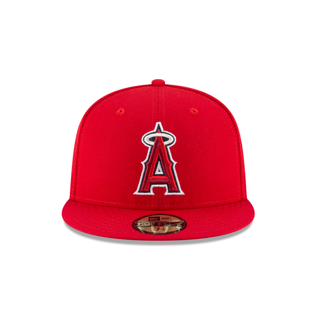 Los Angeles Angels MLB New Era Men Red 59Fifty Authentic Collection On Field Fitted Hat product image 5, provided for visual