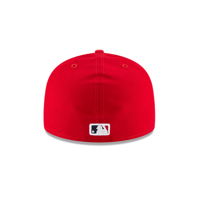 Los Angeles Angels MLB New Era Men Red 59Fifty Authentic Collection On Field Fitted Hat product image 2, provided for visual