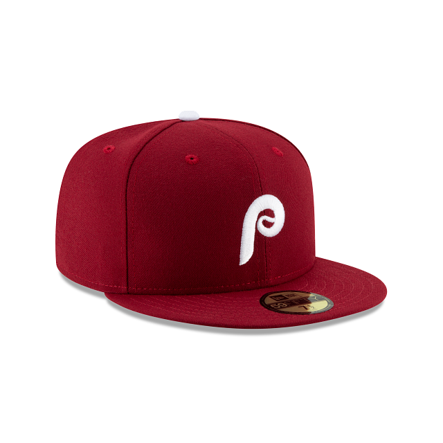 Philadelphia Phillies MLB New Era Men Burgundy 59Fifty Authentic Collection Alternate Fitted Hat product image 6, provided