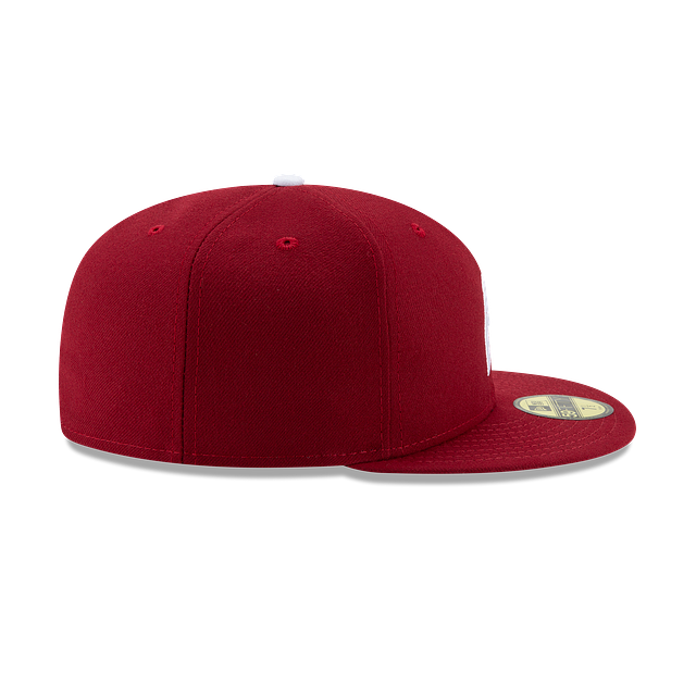 Philadelphia Phillies MLB New Era Men Burgundy 59Fifty Authentic Collection Alternate Fitted Hat product image 3, provided