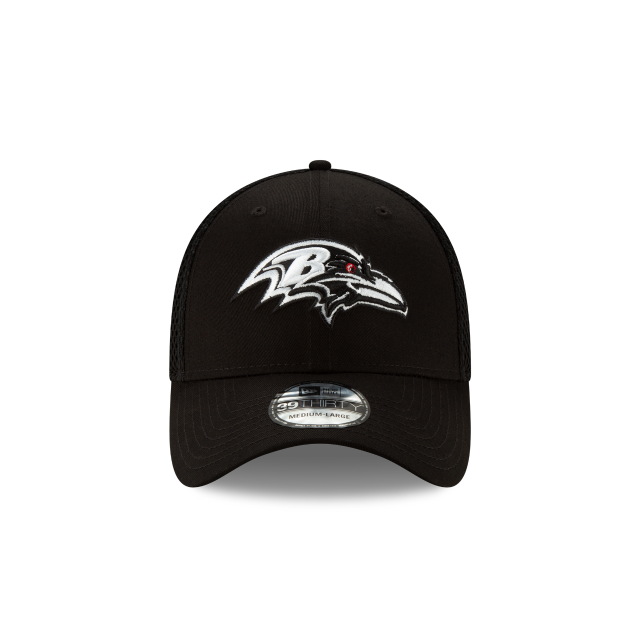 Baltimore Ravens NFL New Era Men Black/White 39Thirty Neo Stretch Fit Hat product image 5, provided for visual reference and