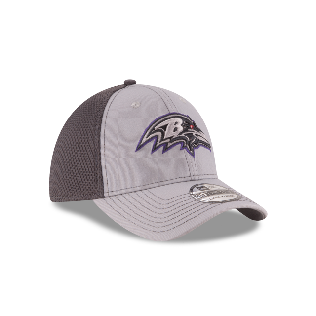 Baltimore Ravens NFL New Era Men Grey 39Thirty Grayed Out Neo 2 Stretch Fit Hat product image 6, provided for visual