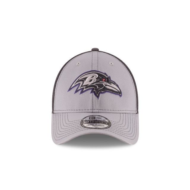 Baltimore Ravens NFL New Era Men Grey 39Thirty Grayed Out Neo 2 Stretch Fit Hat product image 5, provided for visual