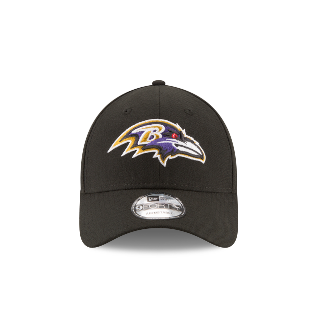 Baltimore Ravens NFL New Era Men Black 9Forty The League Adjustable Hat product image 5, provided for visual reference and