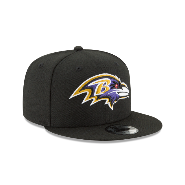 Baltimore Ravens NFL New Era Men Black 9Fifty Basic Snapback product image 4, provided for visual reference and product