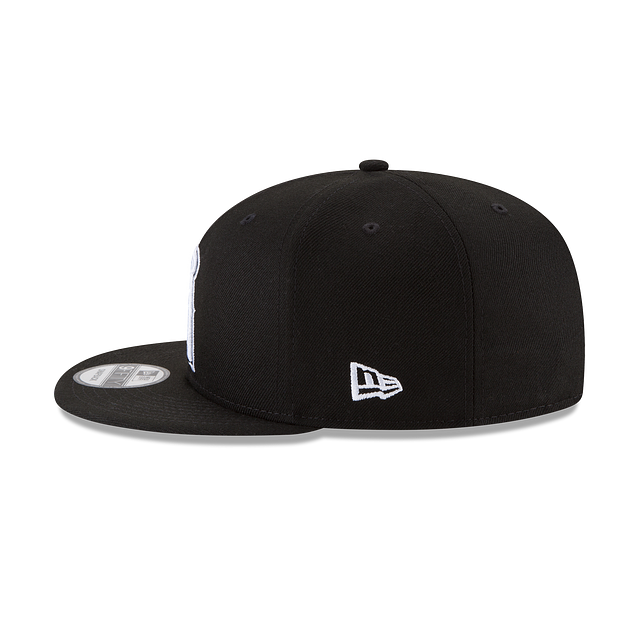 Anaheim Angels MLB New Era Men Black White 9Fifty Basic Snapback product image 4, provided for visual reference and product