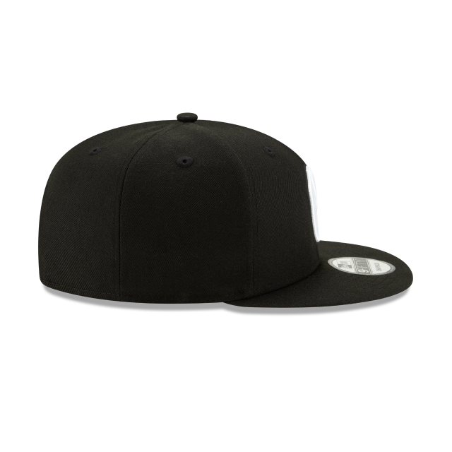Milwaukee Brewers MLB New Era Men Black White 9Fifty Basic Snapback product image 3, provided for visual reference and