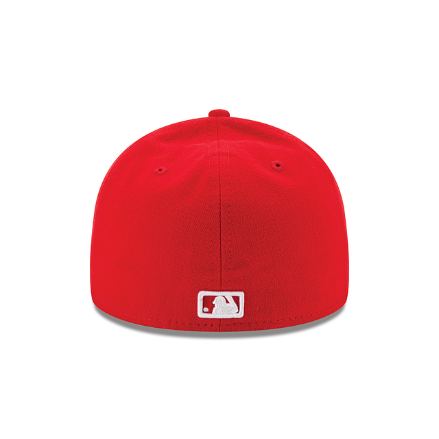 Toronto Blue Jays MLB New Era Men Red 59Fifty Fitted Hat product image 2, provided for visual reference and product detail