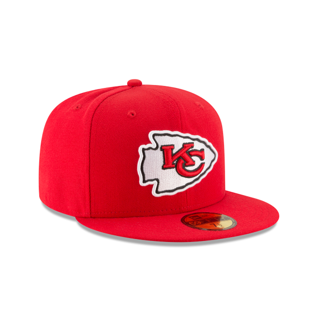 Kansas City Chiefs NFL New Era Men Red 59Fifty Team Basic Fitted Hat product image 4, provided for visual reference and