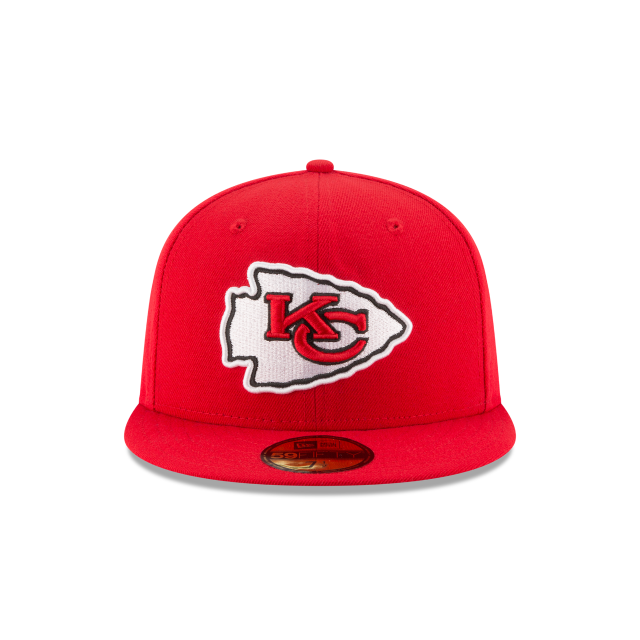Kansas City Chiefs NFL New Era Men Red 59Fifty Team Basic Fitted Hat product image 3, provided for visual reference and