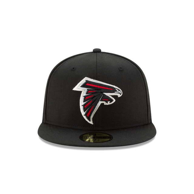 Atlanta Falcons NFL New Era Men Black 59Fifty Team Basic Fitted Hat product image 3, provided for visual reference and