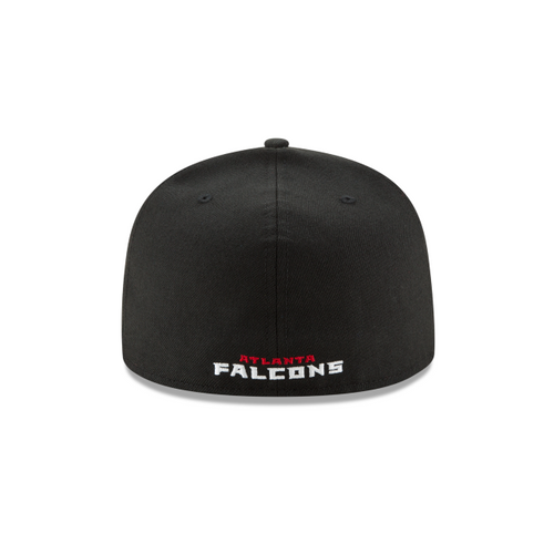 Atlanta Falcons NFL New Era Men Black 59Fifty Team Basic Fitted Hat product image 2, provided for visual reference and