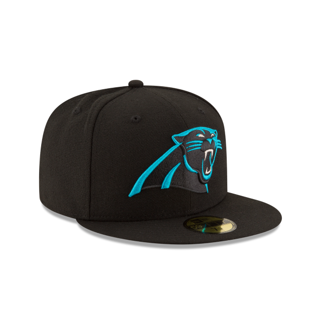 Carolina Panthers NFL New Era Men Black 59Fifty Team Basic Fitted Hat product image 4, provided for visual reference and
