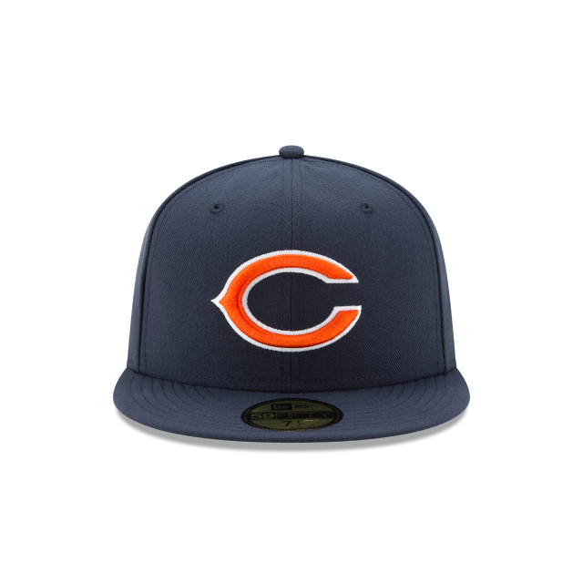 Chicago Bears NFL New Era Men Navy 59Fifty Team Basic Fitted Hat product image 3, provided for visual reference and product