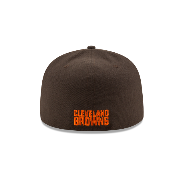 Cleveland Browns NFL New Era Men Brown 59Fifty Team Basic Fitted Hat product image 2, provided for visual reference and