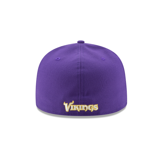 Minnesota Vikings NFL New Era Men True Purple 59Fifty Team Basic Fitted Hat product image 2, provided for visual reference