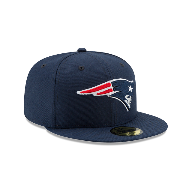 New England Patriots NFL New Era Men Oceanside Blue 59Fifty Team Basic Fitted Hat product image 5, provided for visual