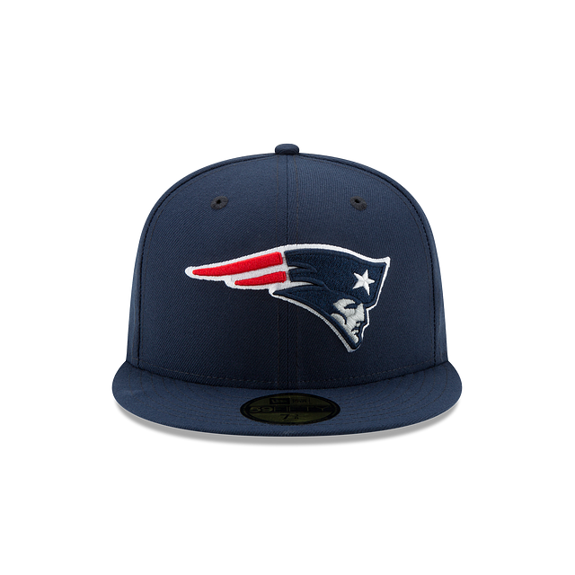 New England Patriots NFL New Era Men Oceanside Blue 59Fifty Team Basic Fitted Hat product image 4, provided for visual