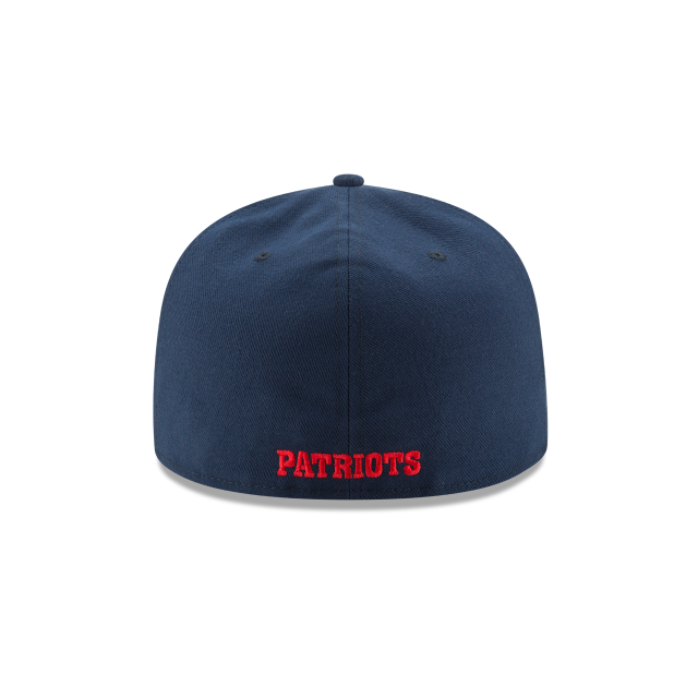 New England Patriots NFL New Era Men Oceanside Blue 59Fifty Classic Logo Fitted Hat product image 2, provided for visual