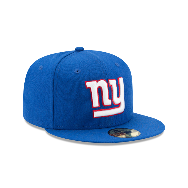 New York Giants NFL New Era Men Calming Blue 59Fifty Team Basic Fitted Hat product image 4, provided for visual reference