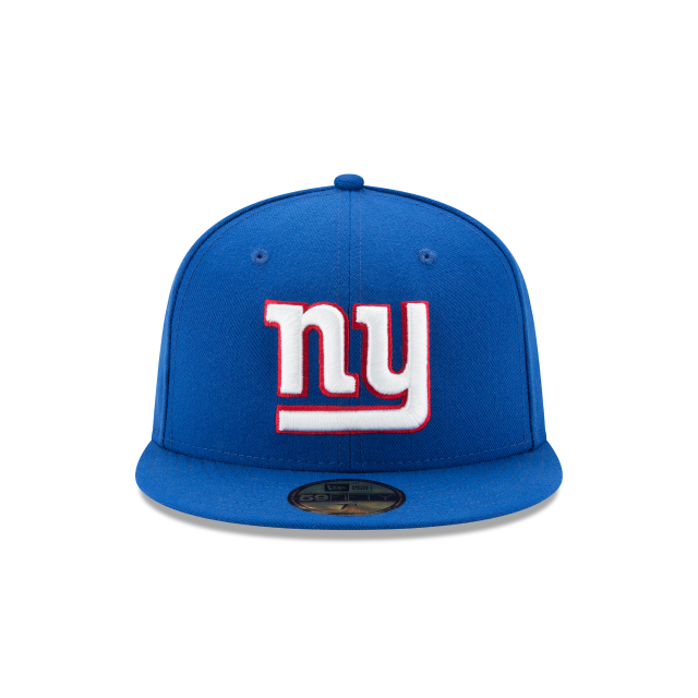 New York Giants NFL New Era Men Calming Blue 59Fifty Team Basic Fitted Hat product image 3, provided for visual reference