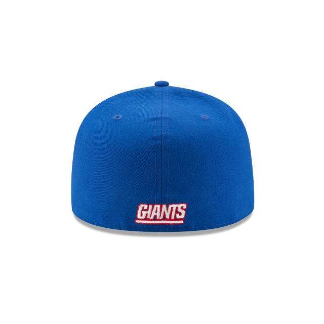 New York Giants NFL New Era Men Calming Blue 59Fifty Team Basic Fitted Hat product image 2, provided for visual reference