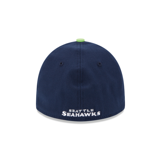 Seattle Seahawks NFL New Era Men Oceanside Blue 39Thirty Team Classic Stretch Fit Hat product image 2, provided for visual