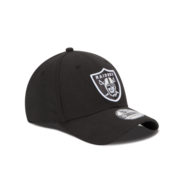 Las Vegas Raiders NFL New Era Men Black 39Thirty Team Classic Stretch Fit Hat product image 4, provided for visual reference